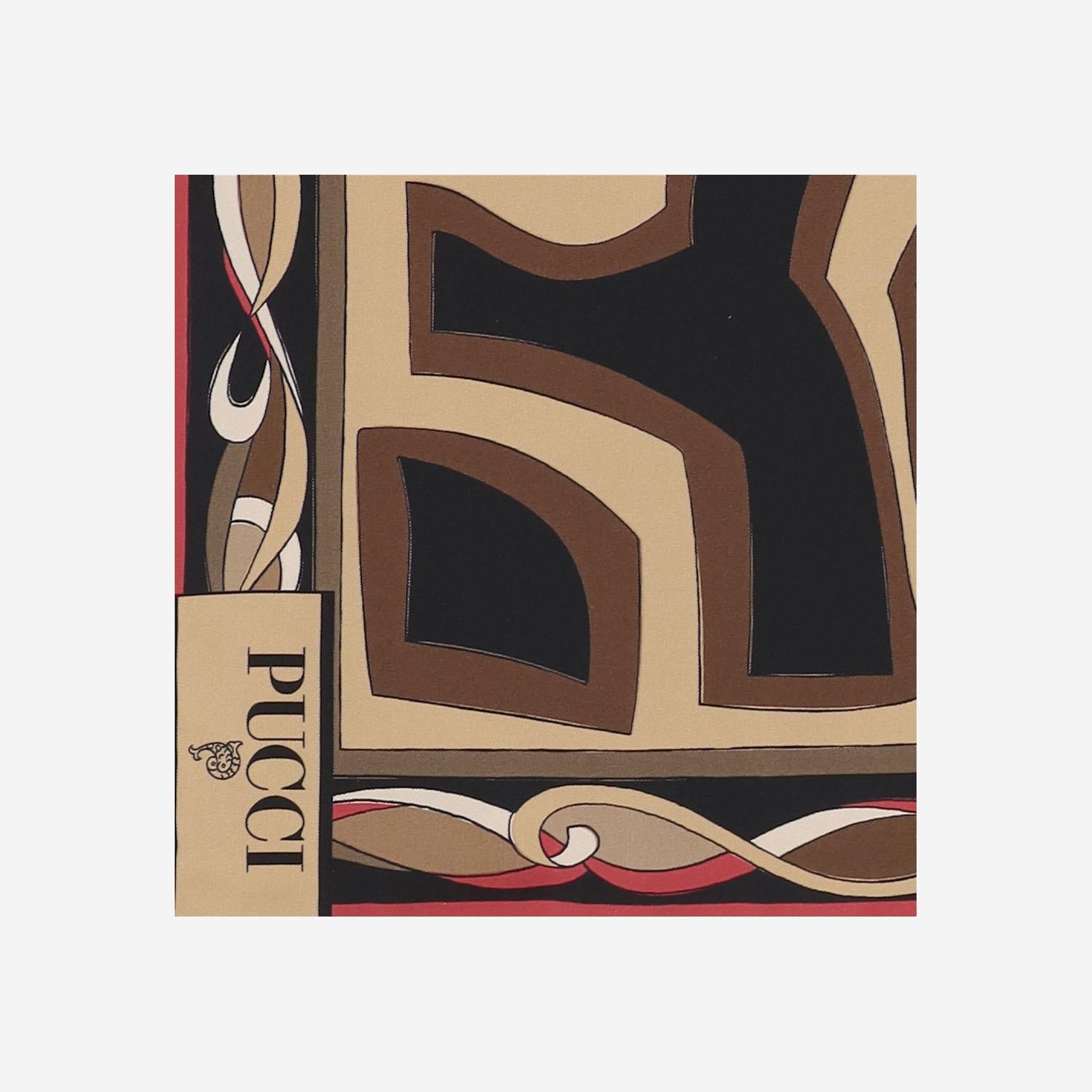 Foulard in seta con stampa labirinto 5UGB51 5UC281 EMILIO PUCCI 