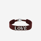 BRACCIALE ALPHA LOVE CON DIAMANTI ALPHA LOVE CHOCO SILVIA BINI GIOIELLI 
