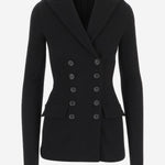 GIACCA DOPPIOPETTO IN PANNO LANA F27HDT HU2BBN0000 DOLCE & GABBANA 