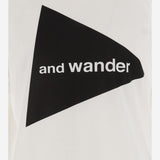 T-SHIRT IN MISTO COTONE CON LOGO 5746984076 030 AND WANDER 