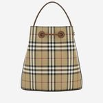BORSA BUCKET TB CON MOTIVO CHECK 8109795 VNTGCHKBRIARBROWN BURBERRY 