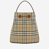 BORSA BUCKET TB CON MOTIVO CHECK 8109795 VNTGCHKBRIARBROWN BURBERRY 