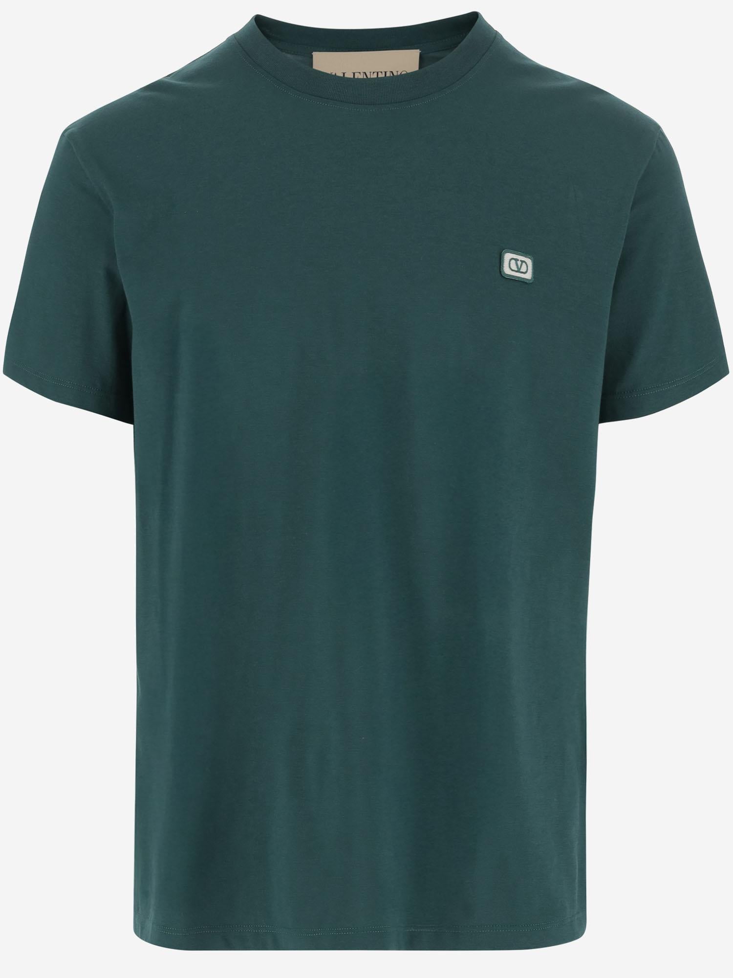 T-SHIRT IN COTONE CON LOGO 7V3MG10V AQ8CN3 VALENTINO 