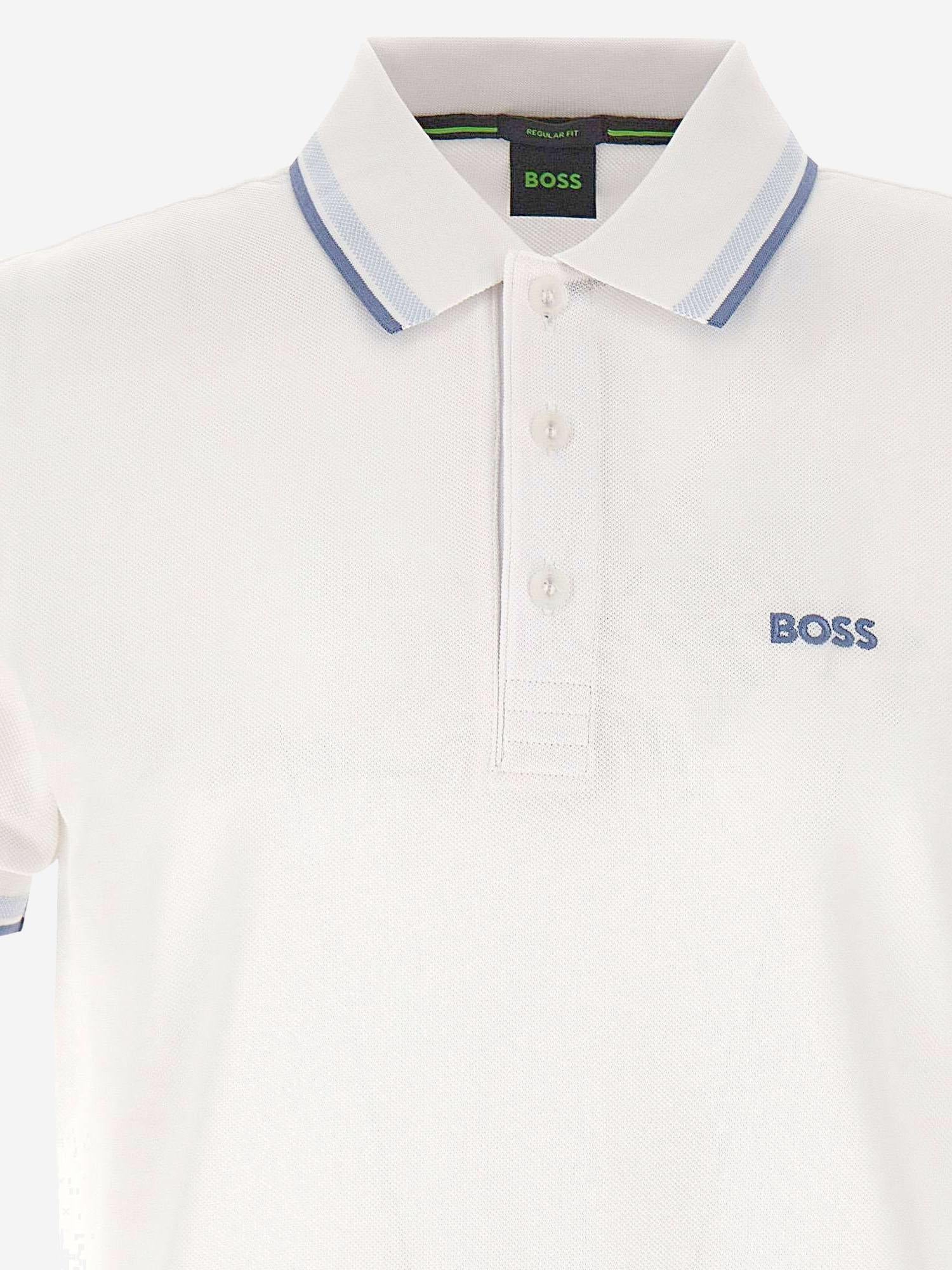 Polo in piqué di cotone con logo 50469055 115 HUGO BOSS 