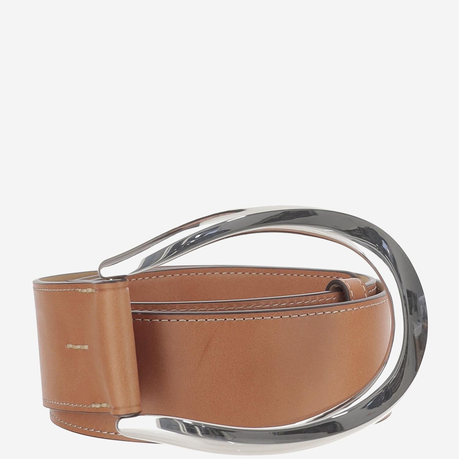 Cintura in pelle con fibbia maxi a staffa 429P05793 002 POLO RALPH LAUREN 