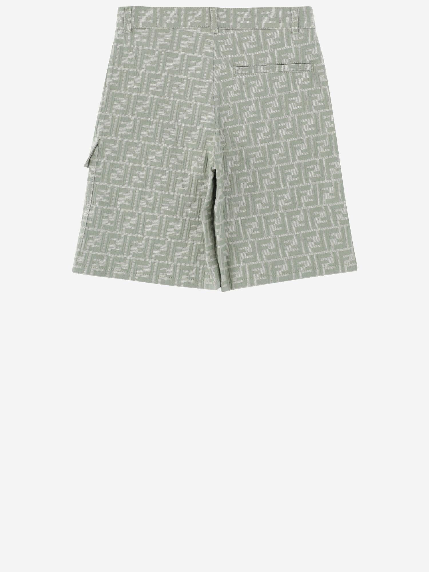 GONNA FF IN MISTO COTONE STRETCH JMF576 AVW1F1DS6 FENDI KIDS 