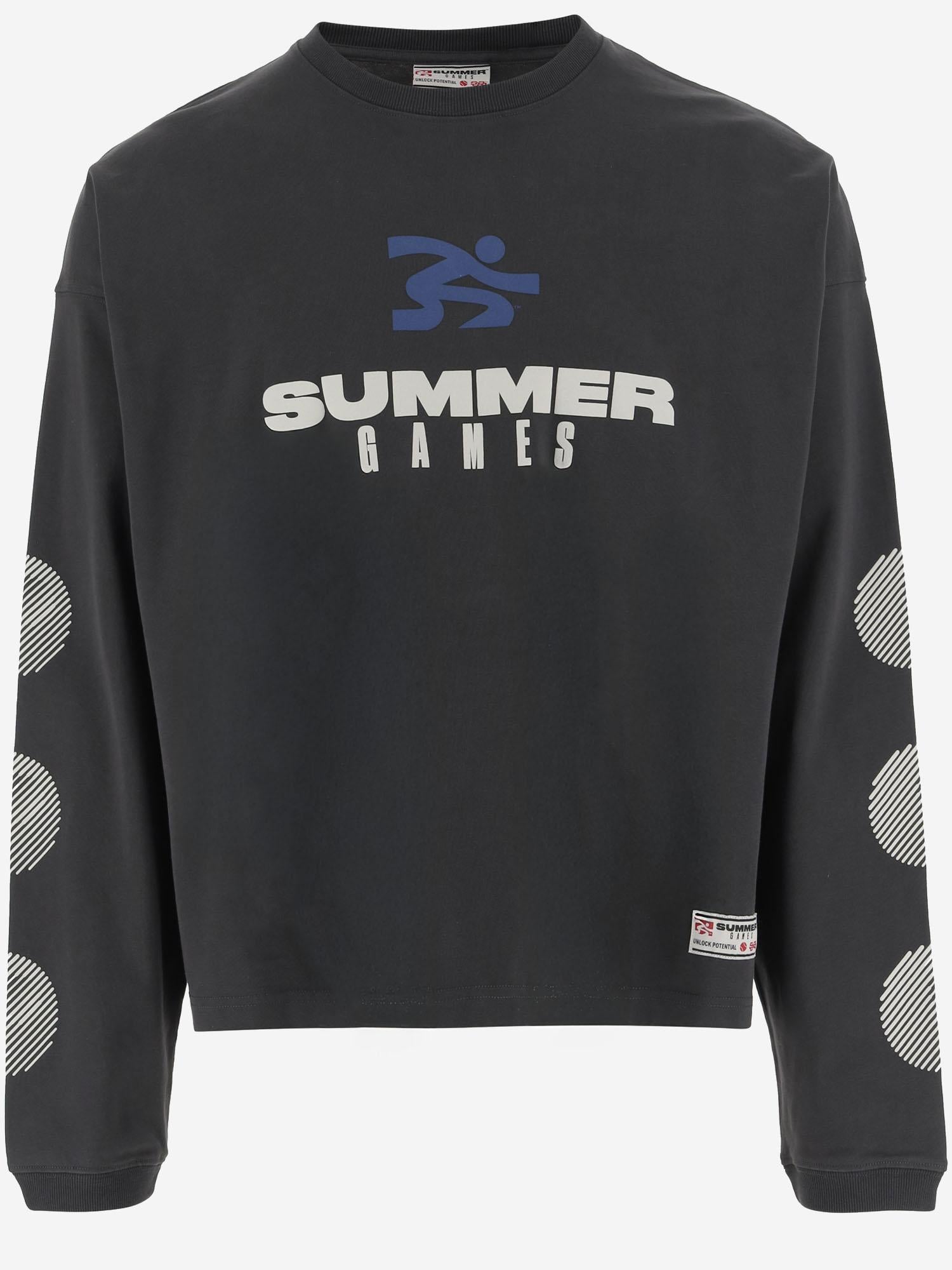 FELPA IN COTONE CON LOGO SG2510109 JETBLACK SUMMER GAMES 
