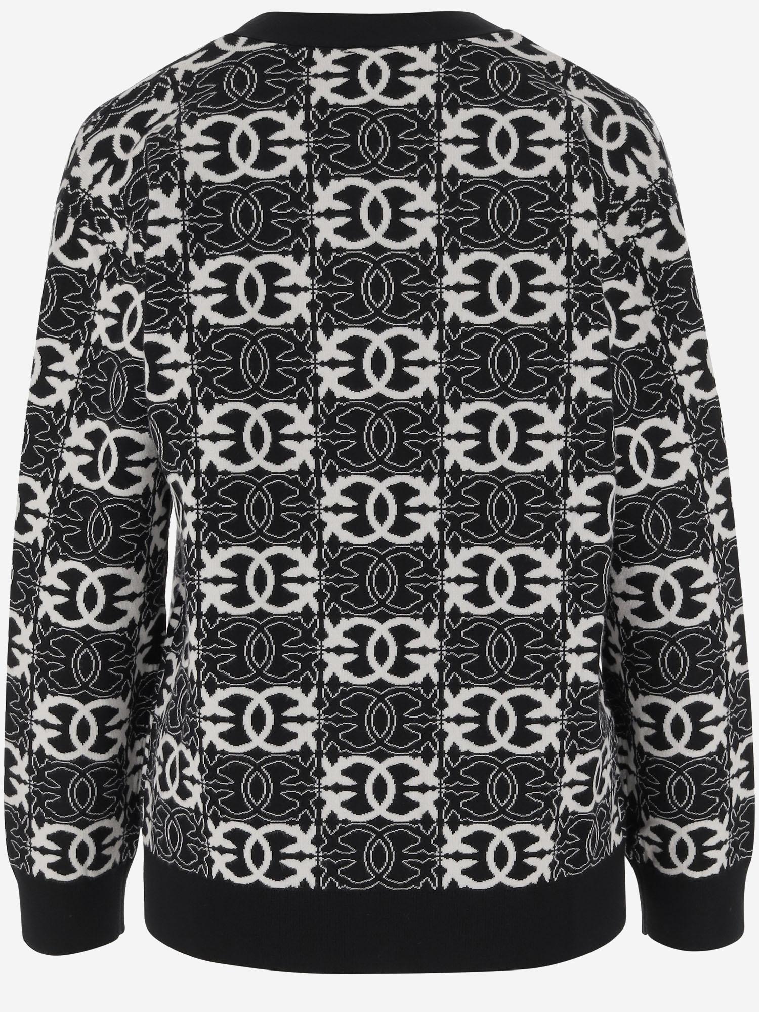 MAGLIA LOVE BIRDS IN MISTO VISCOSA 106042 A2YDZZ2 PINKO 