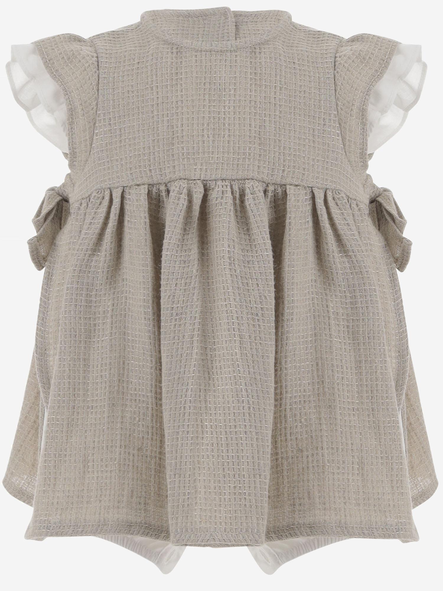 Abito due pezzi in cotone P25PQ046L0017 140 IL GUFO KIDS 