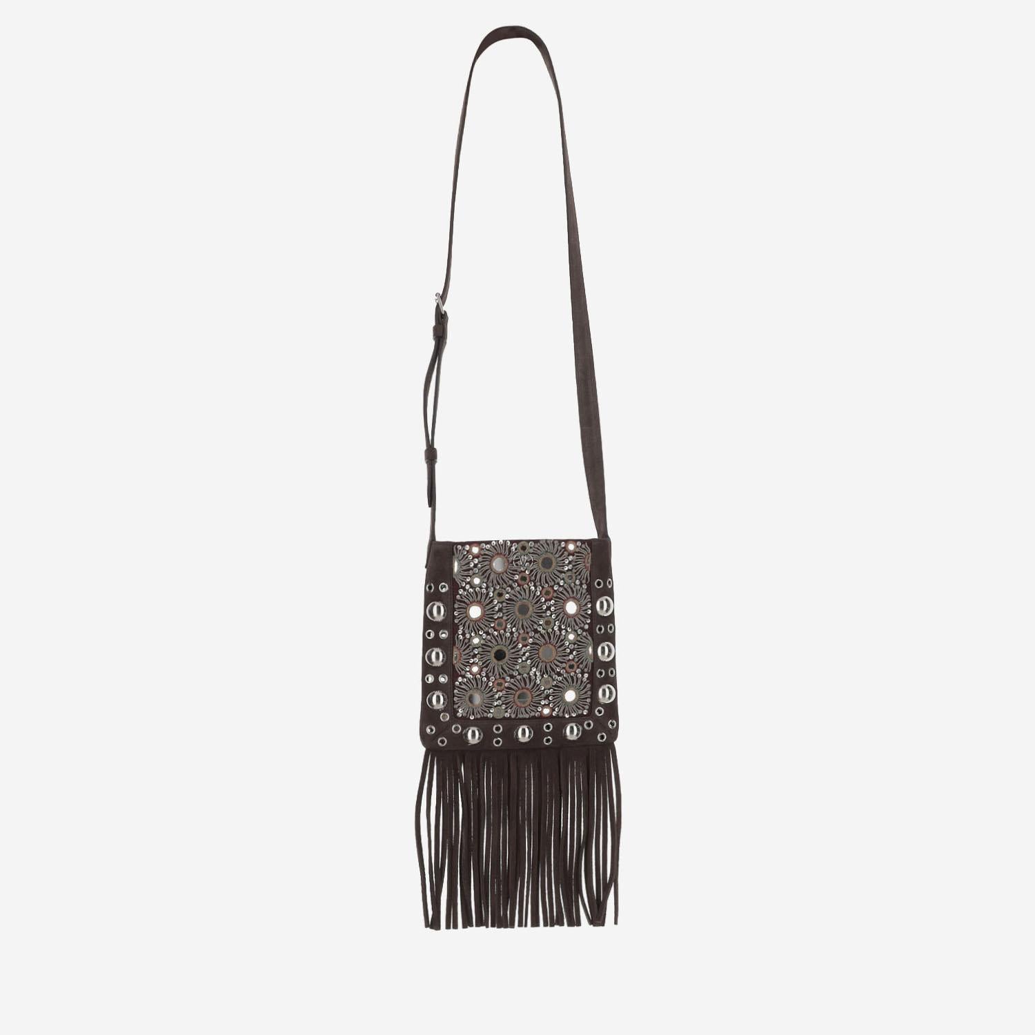 MINI BORSA A SPALLA VALENTINO GARAVANI NELLCÔTE RICAMATA CON FRANGE 7W2B0R34 TAARCB VALENTINO GARAVANI 