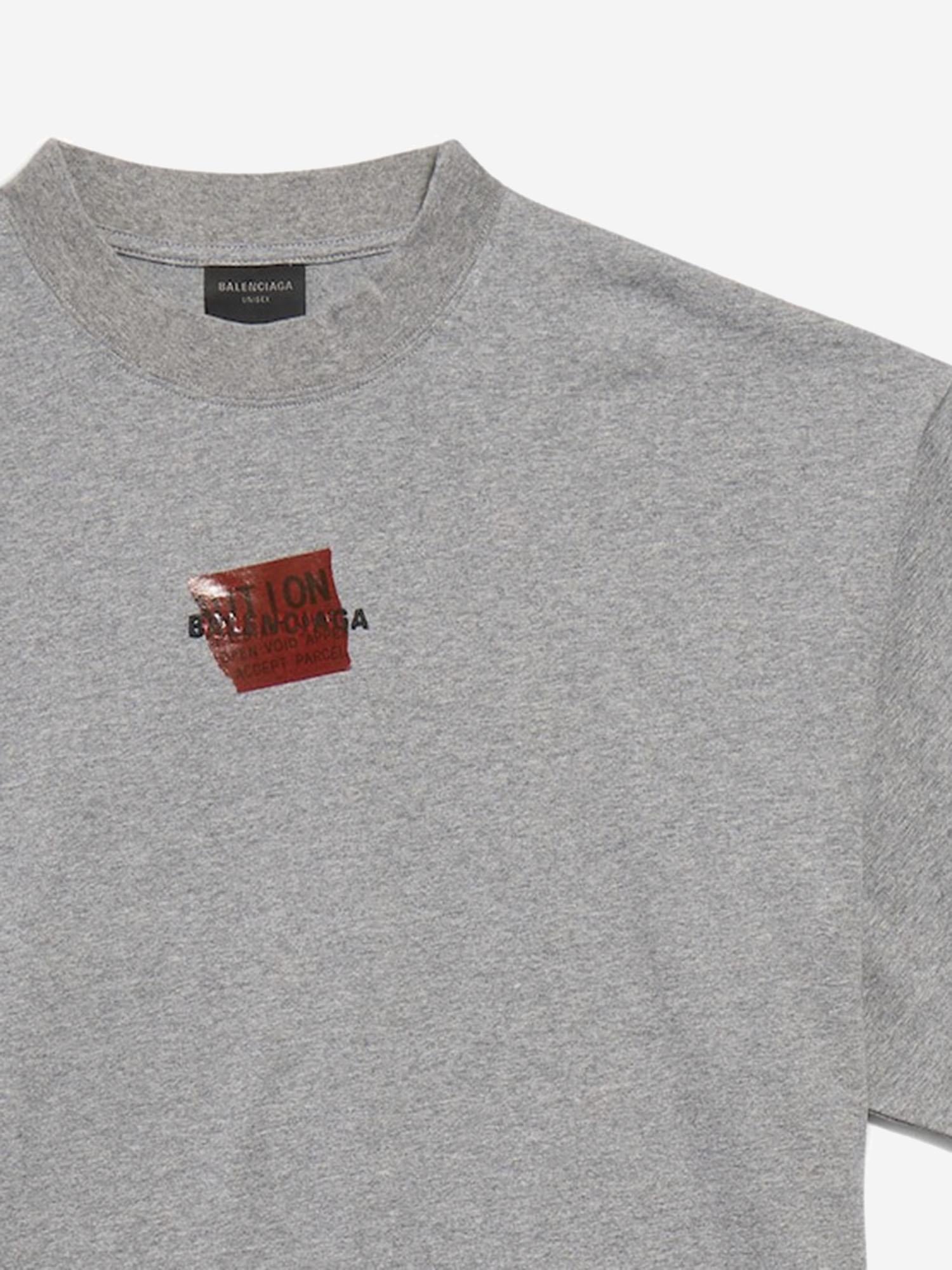 T-SHIRT IN COTONE CON LOGO 764235 TSVG22142 BALENCIAGA 