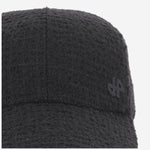 cappello da baseball in tweed di lana AC1110223 999B PATOU 
