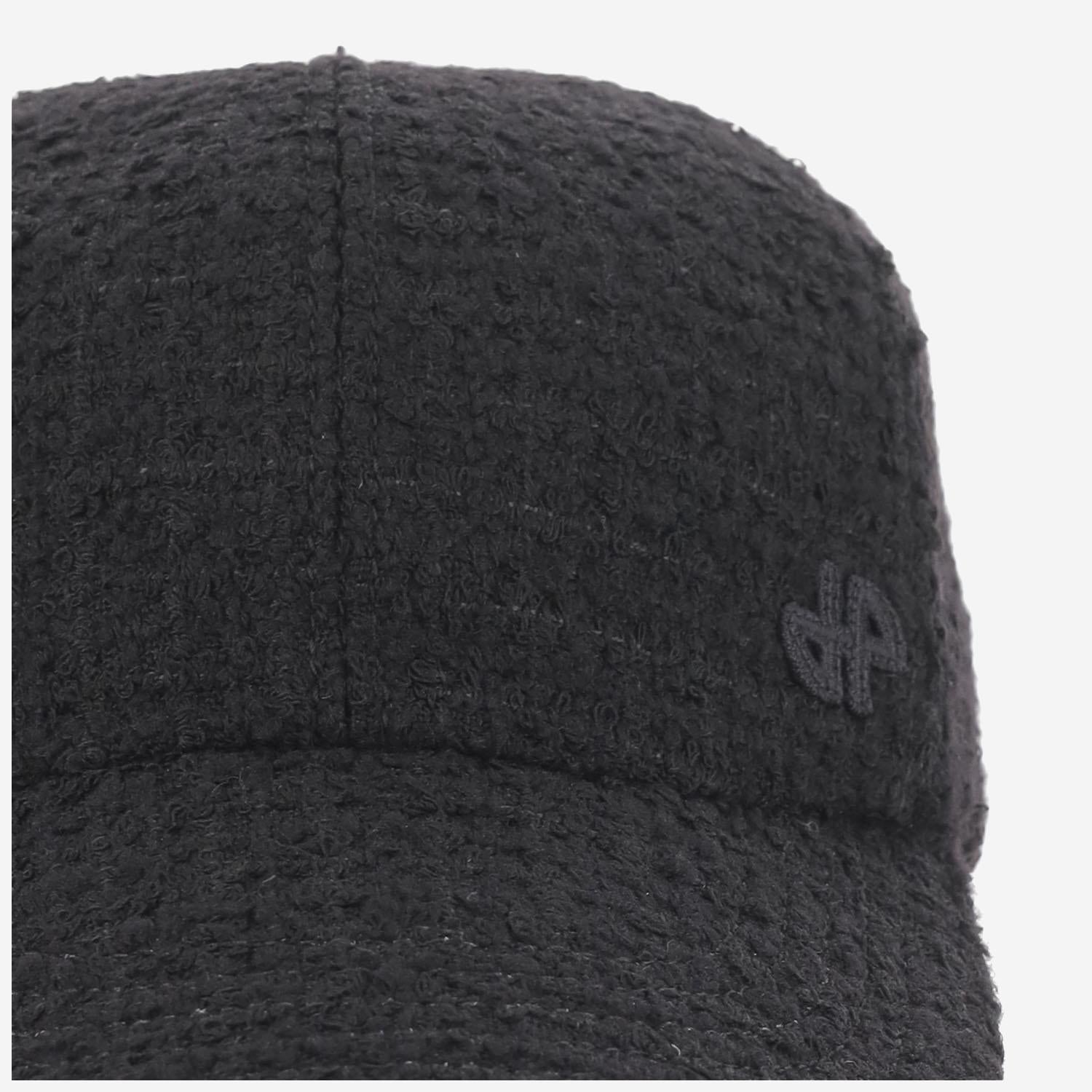 cappello da baseball in tweed di lana AC1110223 999B PATOU 