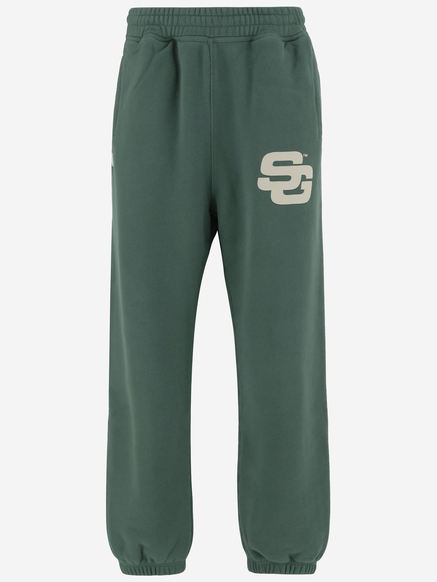 PANTALONI JOGGER IN COTONE CON LOGO SG2520103 HUNTERGREEN SUMMER GAMES 