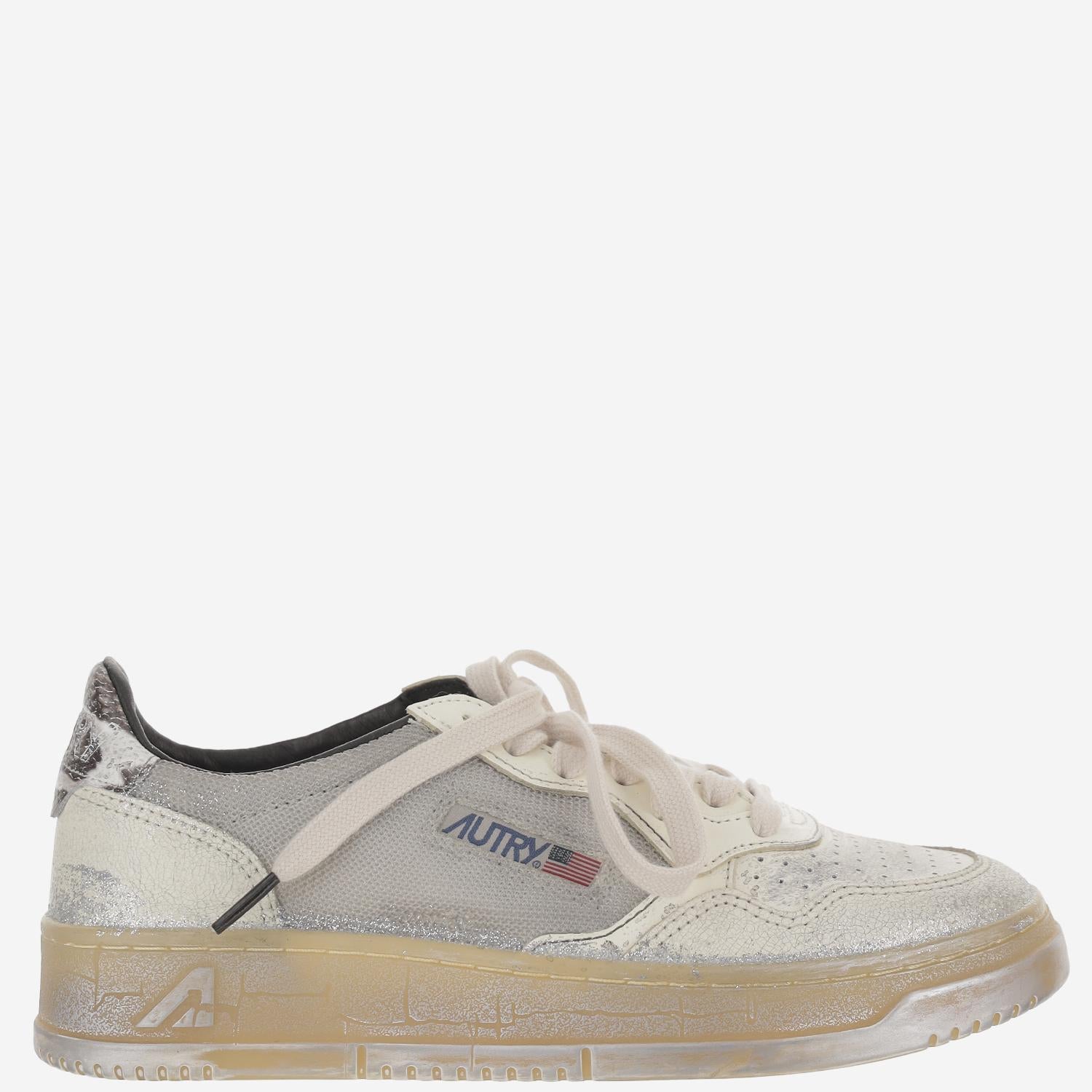 SNEAKERS MEDALIST SUPER VINTAGE AVLWME01 MESHLEATBLKSILV AUTRY 