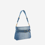 BORSA A SPALLA PICCOLA BELT BAG MINI IN DENIM 106177 A31GPJDQ PINKO 
