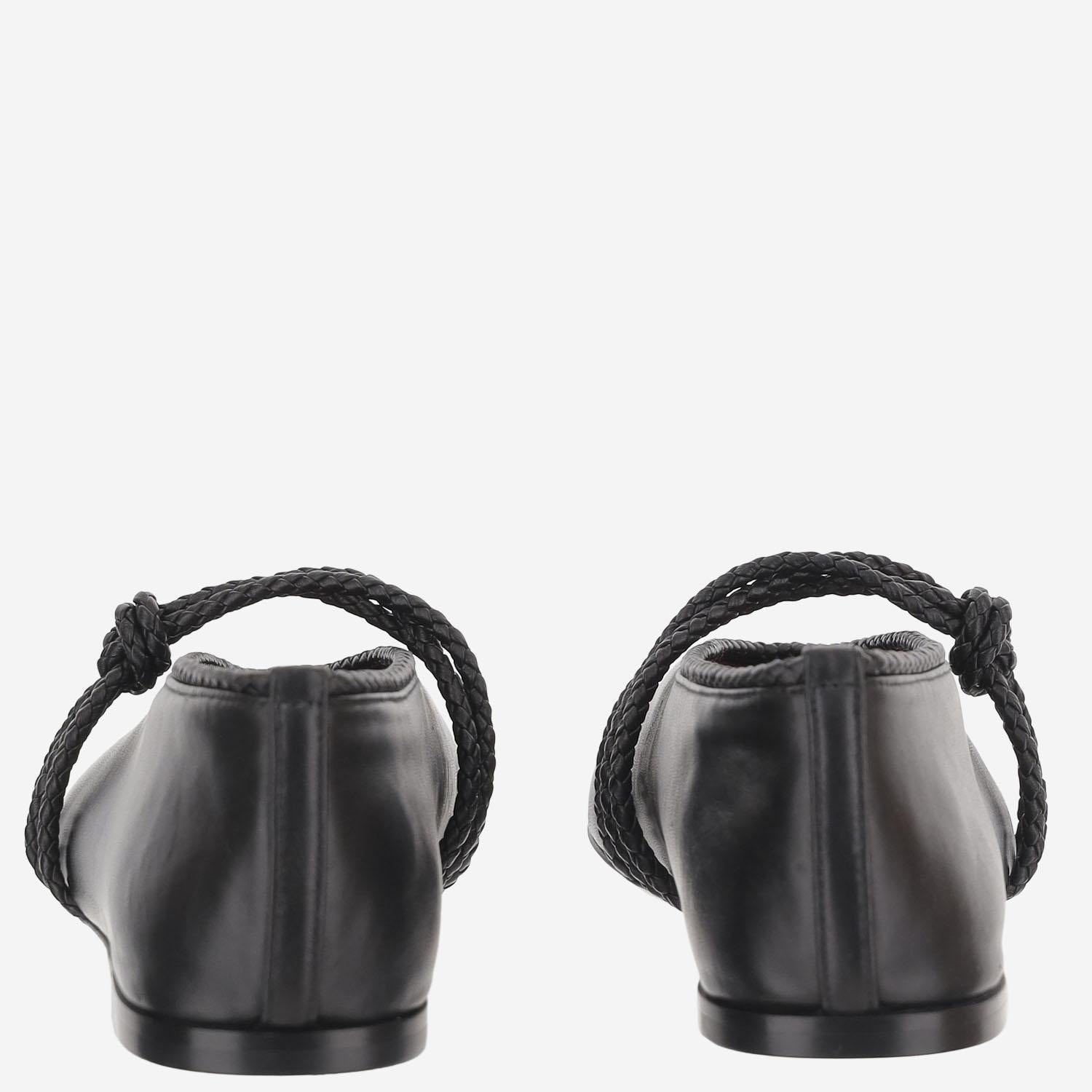 BALLERINE ROSA IN PELLE 855866 VBSD01000 BOTTEGA VENETA 