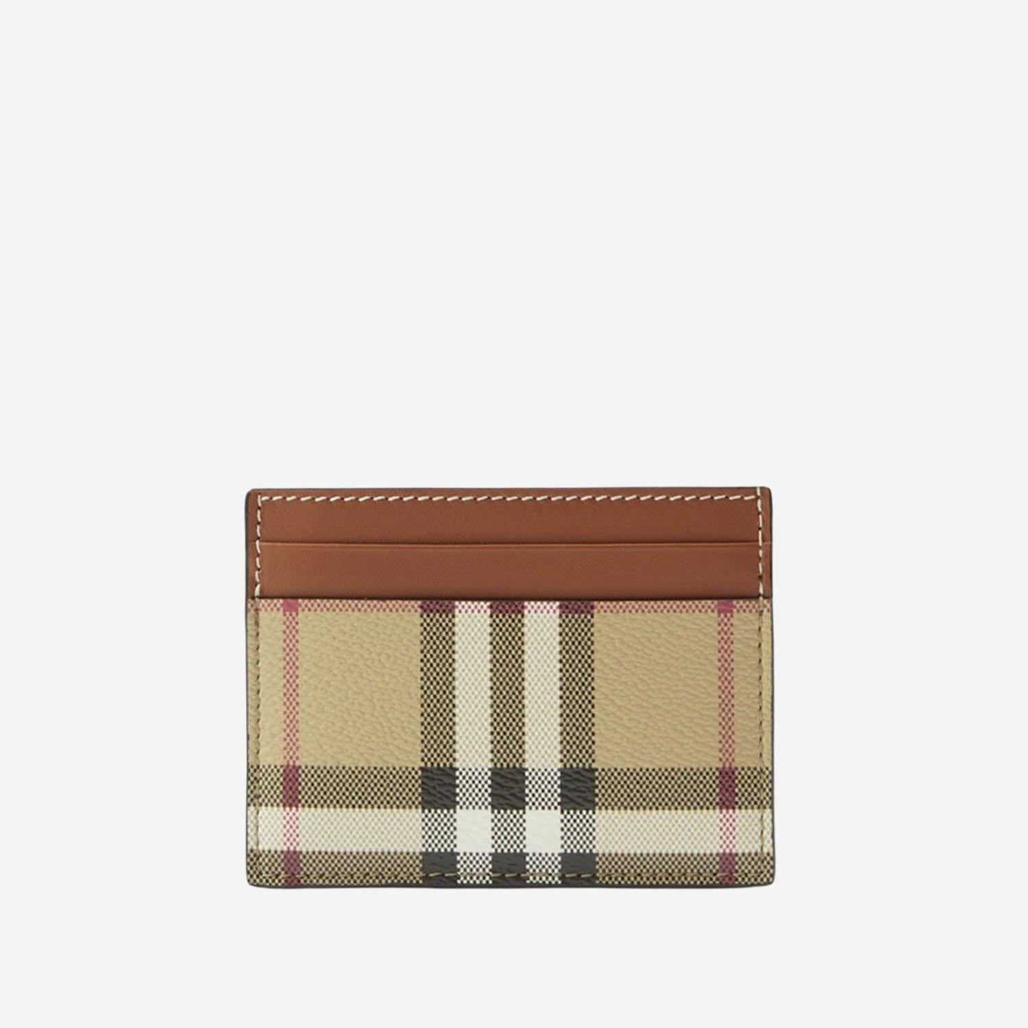PORTA CARTE CHECK 8109801 VNTGCHK/BRIARBROWN BURBERRY 
