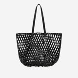 BORSA SHOPPING CON PERLINE IN LEGNO 862074 KAAAY1000 SAINT LAURENT 