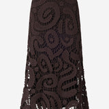 GONNA MIDI IN CROCHET GEOMETRICO IN MISTO VISCOSA 106353 A354M05 PINKO 