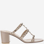 SANDALO SLIDER ROCKSTUD IN VITELLO 60MM 8W0S0C47 VODP45 VALENTINO GARAVANI 