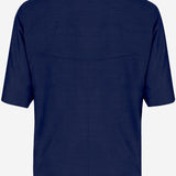 T-SHIRT IN SETA 6252K21117 MIDNIGHT CARVEN 