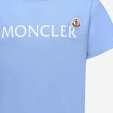 T-SHIRT IN COTONE CON LOGO 8C0001089AFV 70G MONCLER ENFANTS 