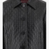 GIACCA IN PELLE CON MOTIVO GG 834308 XNA4F1000 GUCCI 