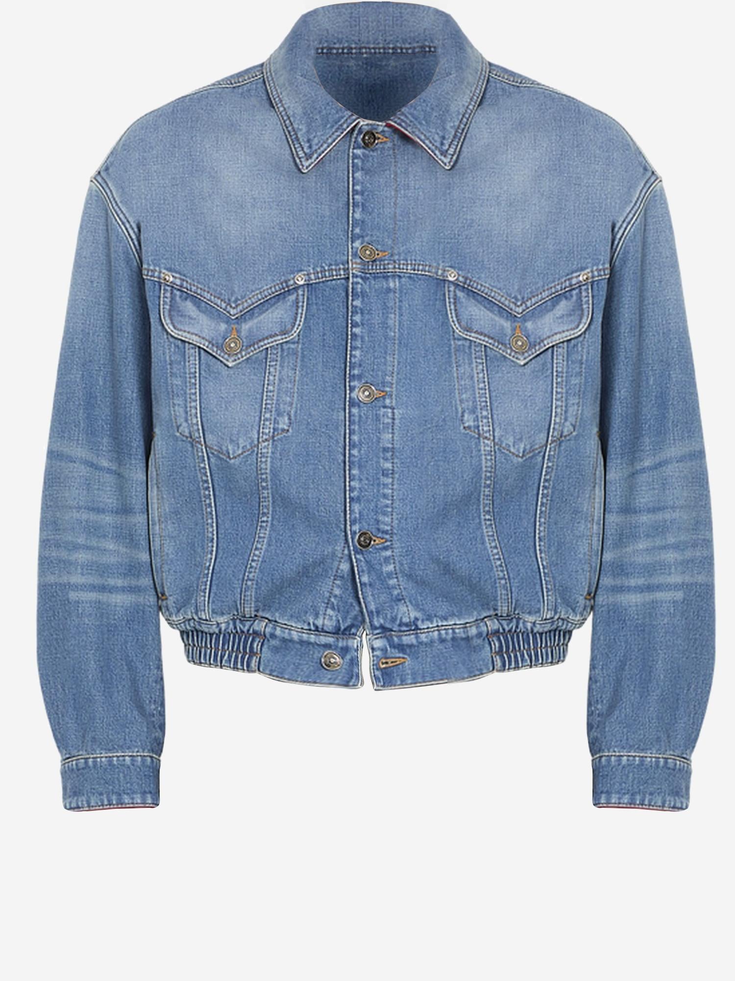 GIACCA IN DENIM DI COTONE 1024483 1A174661D800 VERSACE 