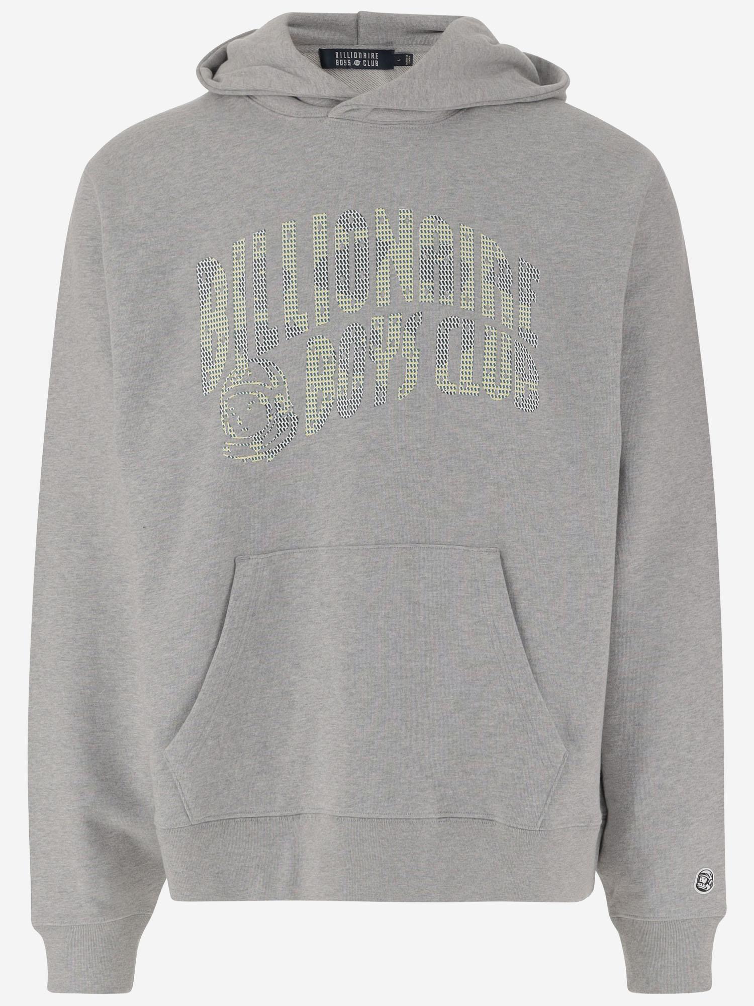 FELPA IN COTONE CON LOGO B25346 HEATHER GREY BILLIONAIRE BOYS CLUB 