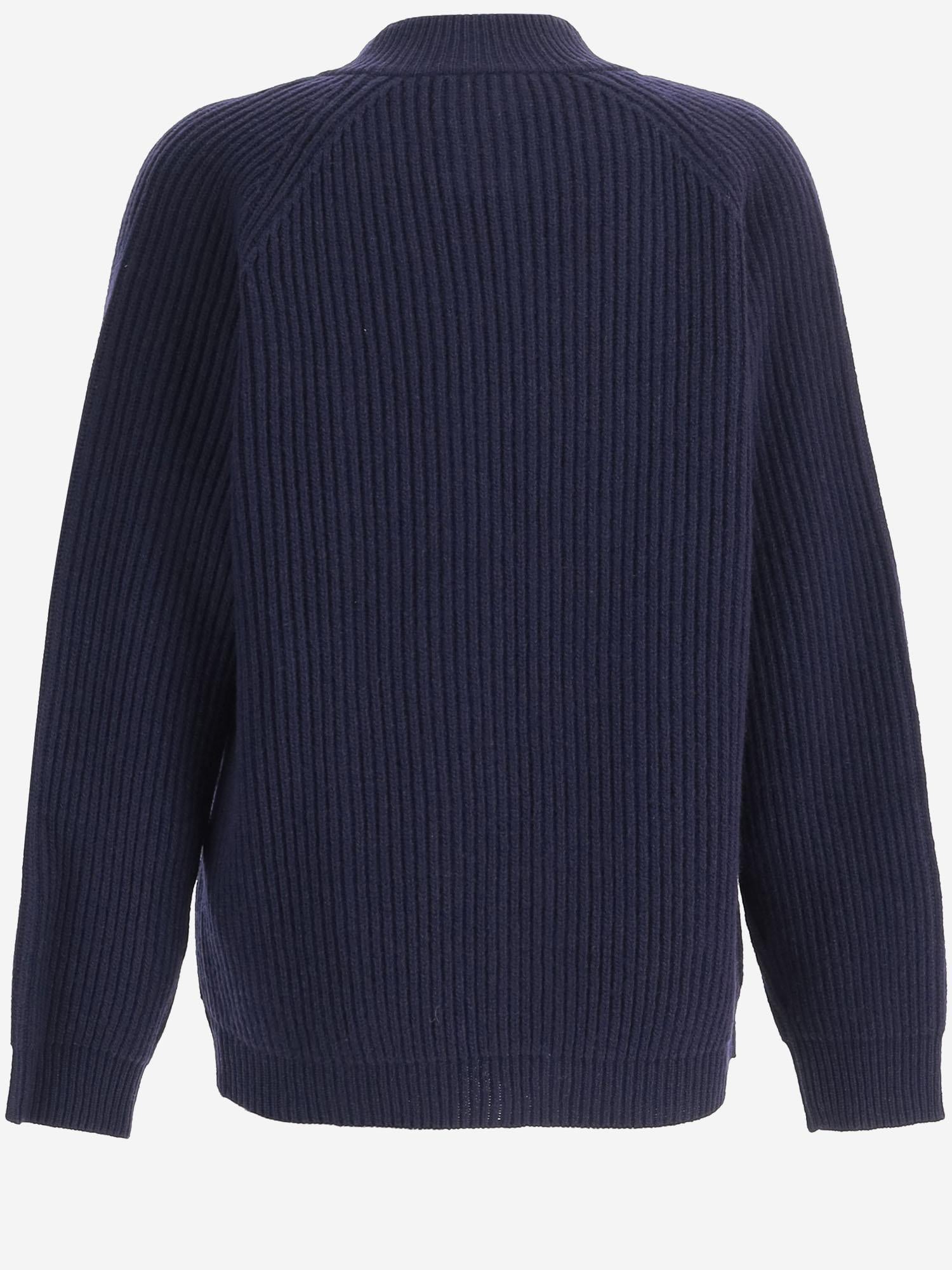 CARDIGAN IN LANA CON BANDE A CONTRASTO 823399 XKEXL4551 GUCCI KIDS 