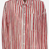 CAMICIA LUNGA IN SETA CON MOTIVO A RIGHE 816059 V50D15011 BOTTEGA VENETA 