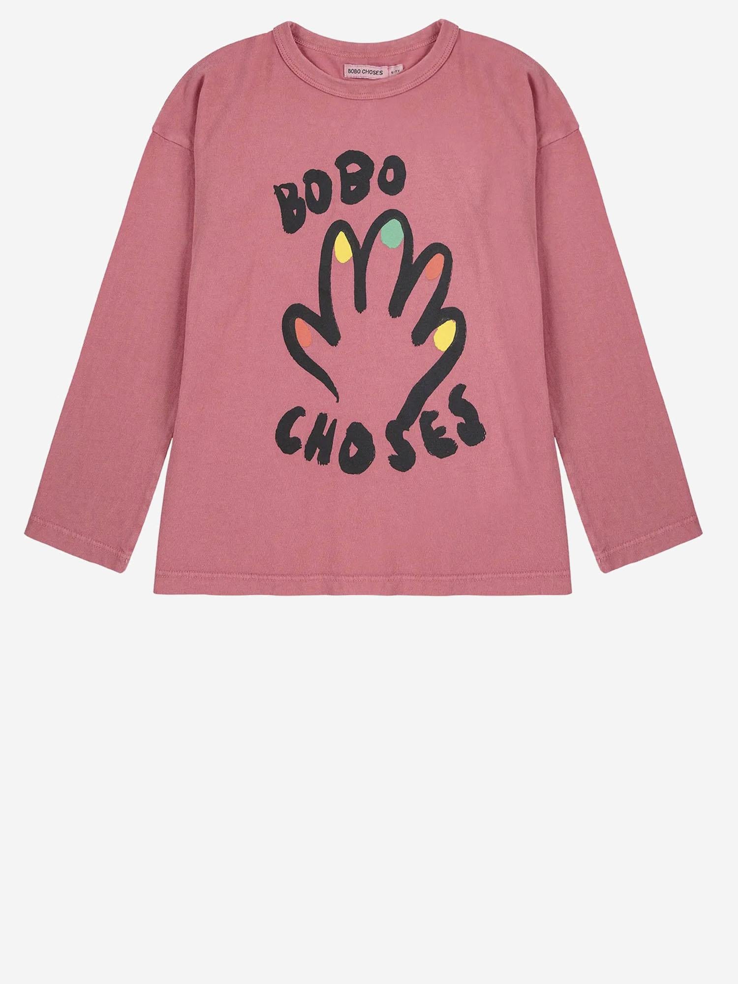 T-SHIRT IN COTONE CON STAMPA B225AC007  BOBO CHOSES KIDS 