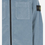 CAMICIA IN VELLUTO DI MISTO COTONE STRETCH 1200003 S0199V004A STONE ISLAND KIDS 