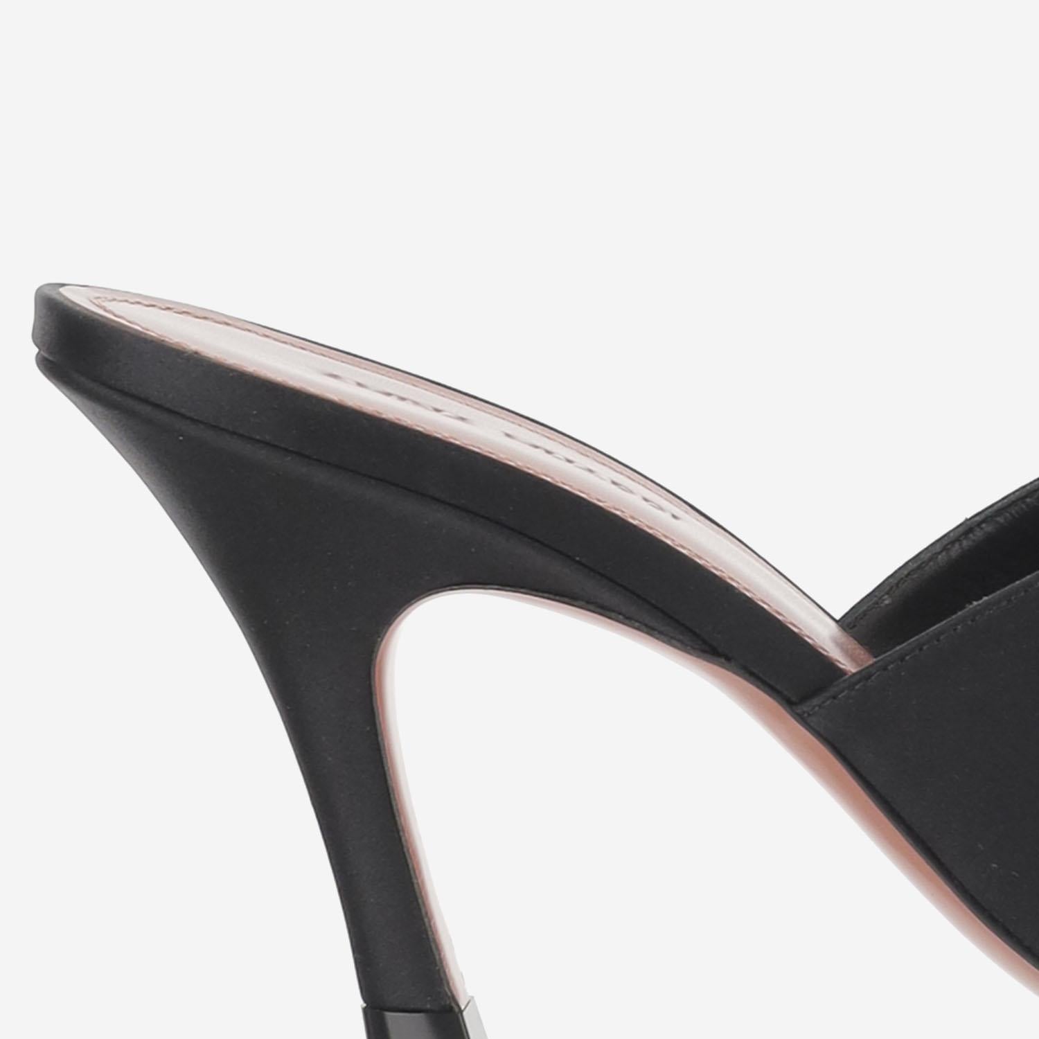Mules Jamie in raso di seta JAMIEMULE 80BLACK AMINA MUADDI 