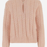 MAGLIONE TRECCIA IN MISTO LANA S540Y14KGU 7140 LOEWE 