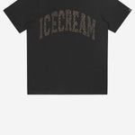 T-SHIRT IN COTONE CON LOGO IC26144 BLACK ICECREAM 