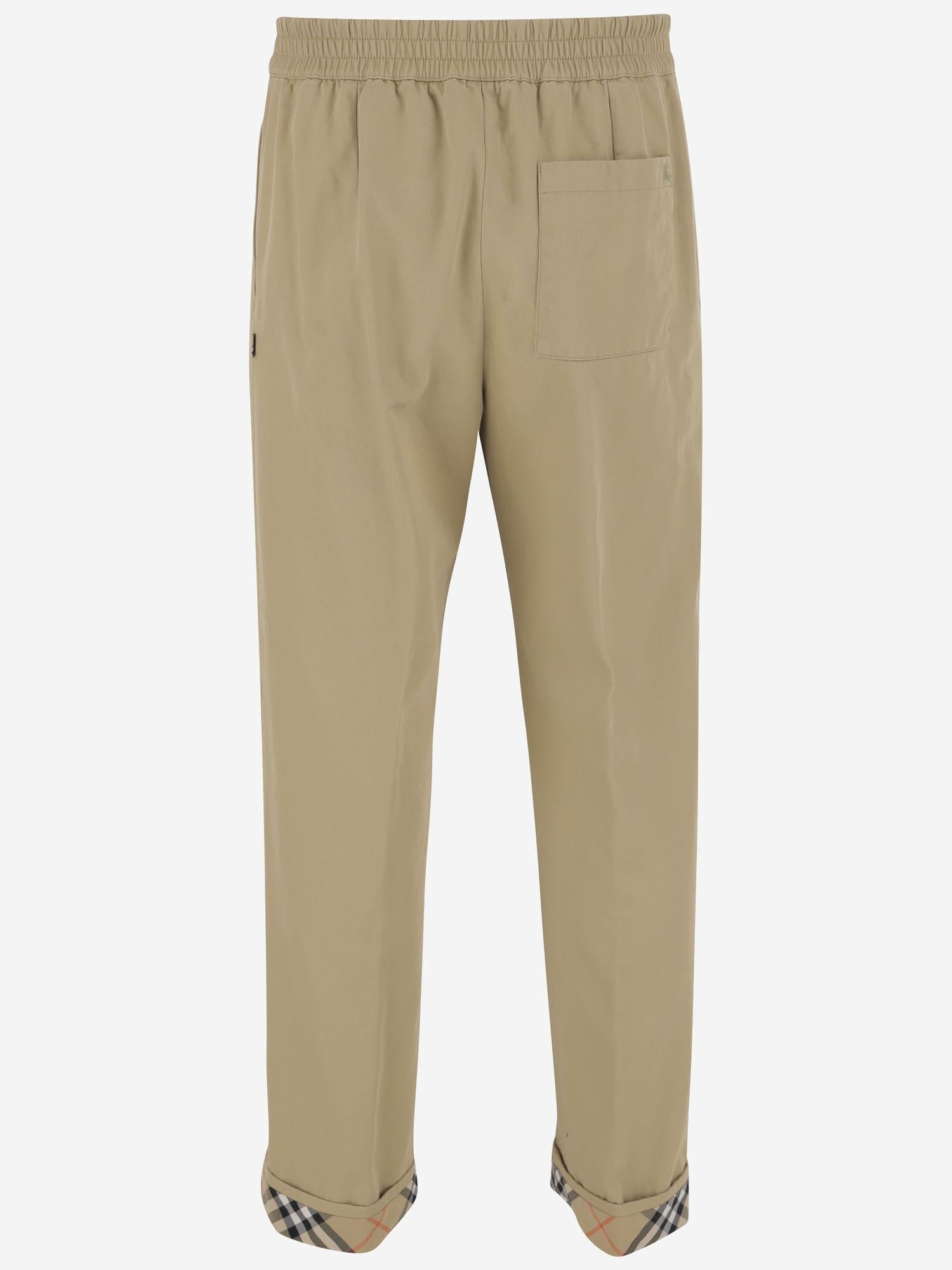 PANTALONI IN COTONE 8111203 HAMPER BURBERRY 