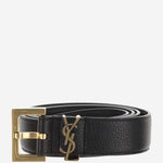 CINTURA IN PELLE CASSANDRE 634437 DTI0W1000 SAINT LAURENT 