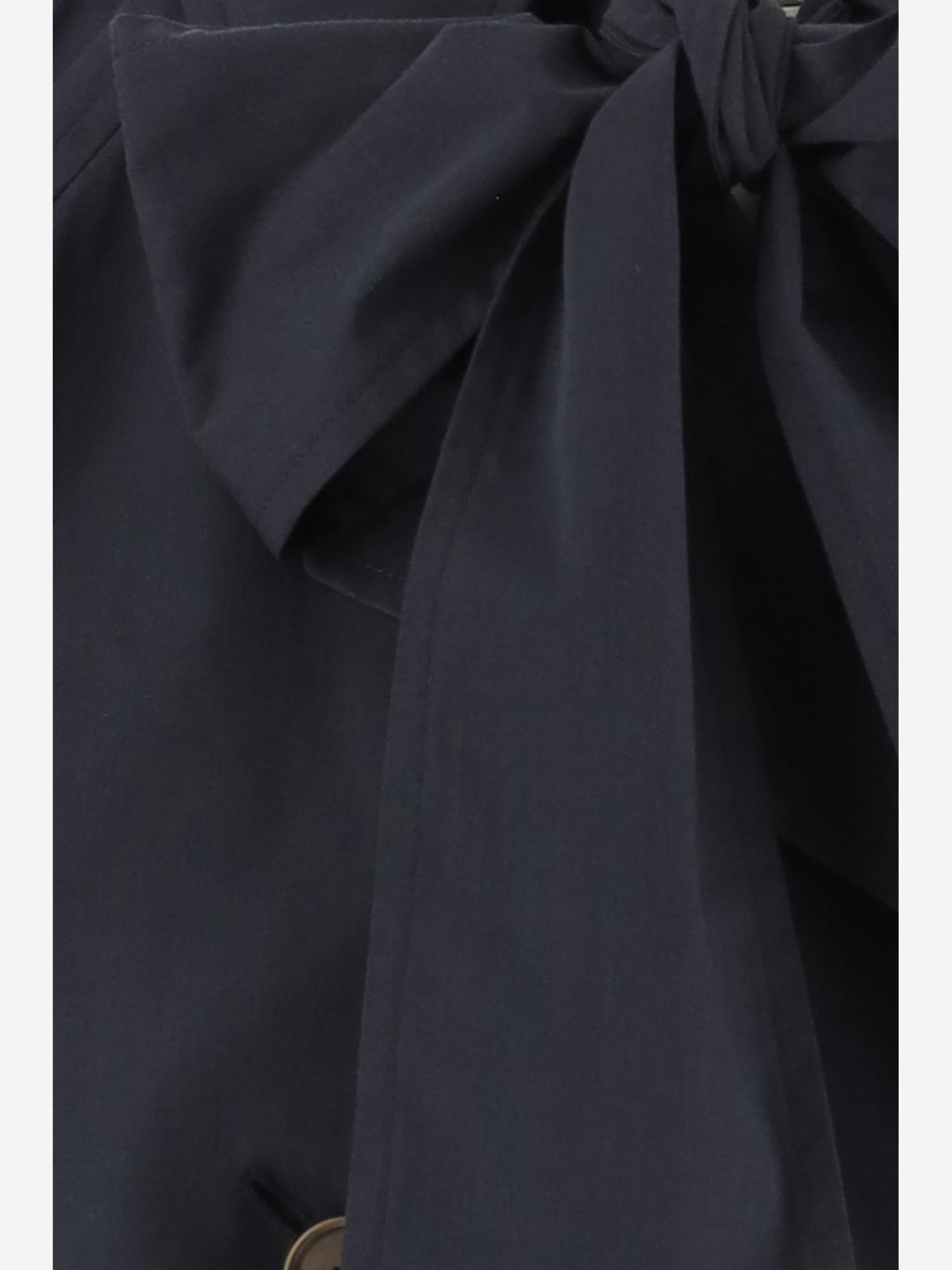 GIACCA DOPPIOPETTO IN TELA TREROSE 8120907 NAVYBLACK BURBERRY 