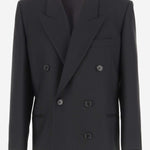 Giacca doppiopetto Timoty in lana 8162W2859 BLK THE ROW 