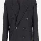 Giacca doppiopetto Timoty in lana 8162W2859 BLK THE ROW 