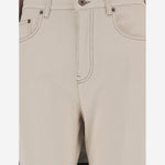 JEANS IN DENIM DI COTONE CON LOGO 8118523 CERAMICWHITE BURBERRY 