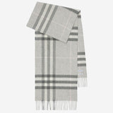 SCIARPA IN CASHMERE CON MOTIVO CHECK 8112637 MITTENGREY BURBERRY 