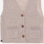 GILET IN MISTO LANA 25W206 TORTORA 1+ IN THE FAMILY KIDS 