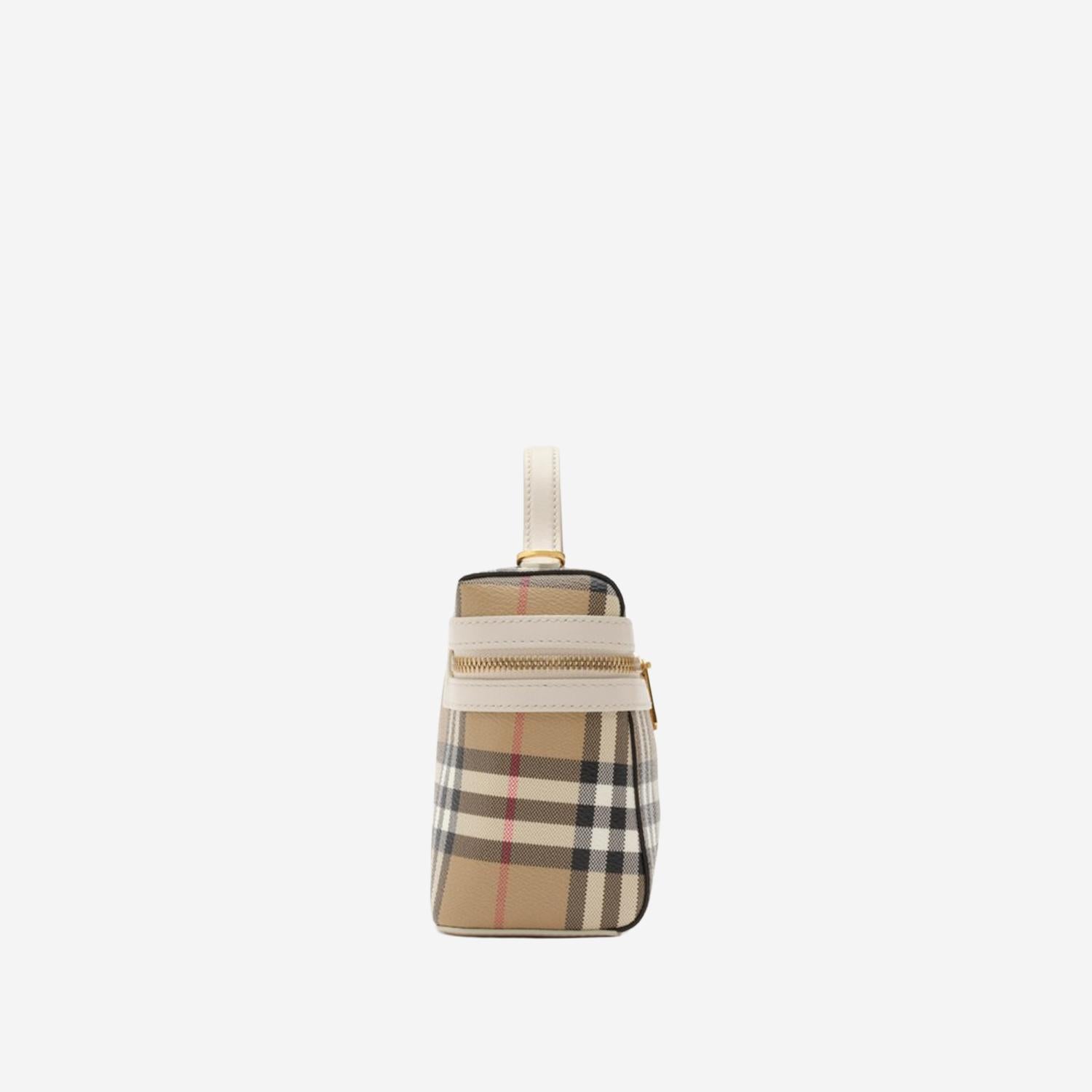 BORSA VANITY IN MISTO COTONE 8125135 VNTGCHKSOAP BURBERRY 