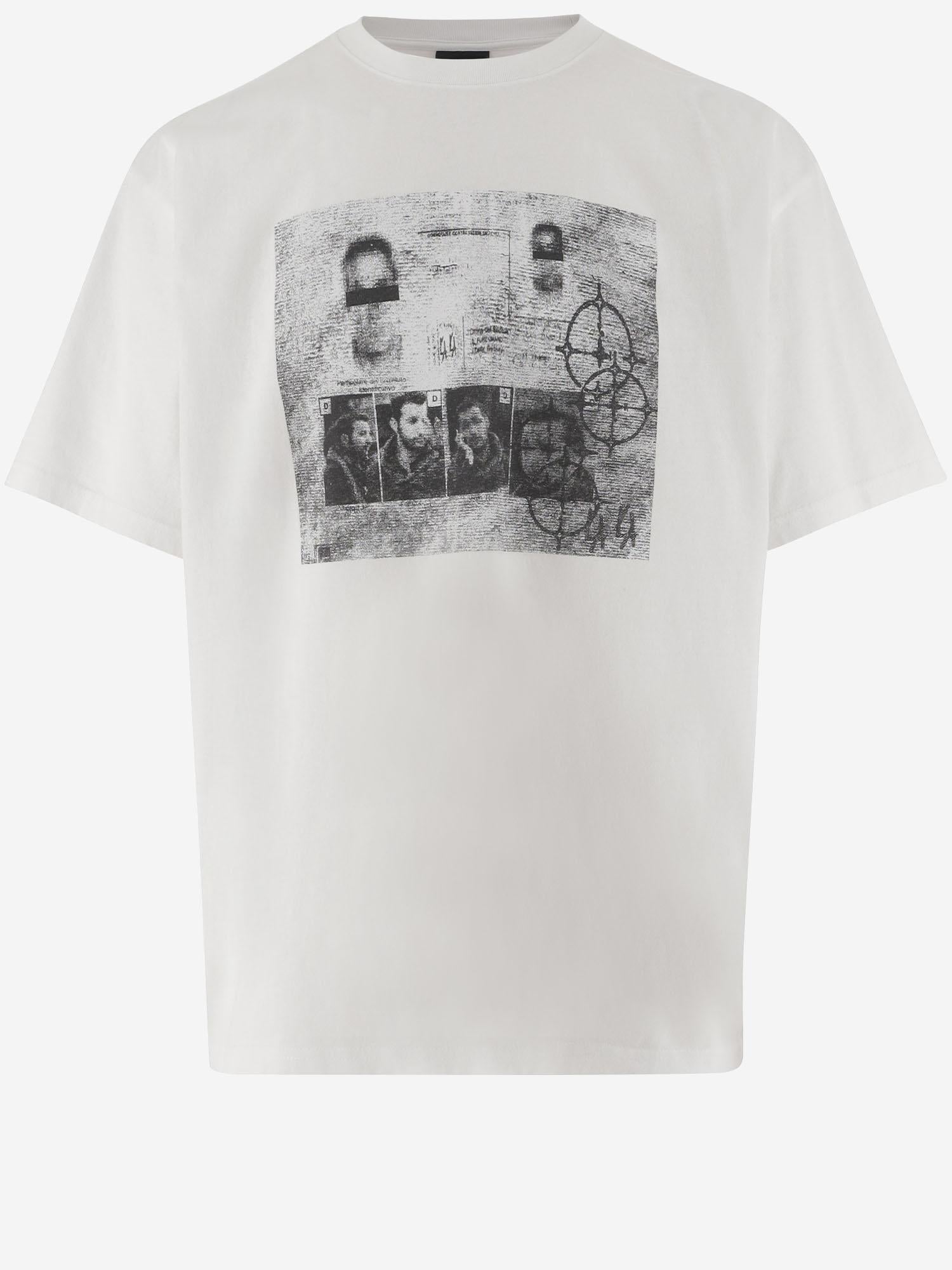 T-SHIRT IN COTONE CON STAMPA B0030556 FA582P671 44 LABEL GROUP 