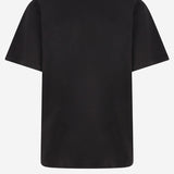 T-SHIRT IN COTONE E SETA CON LOGO 864626 XJHUF1152 GUCCI 