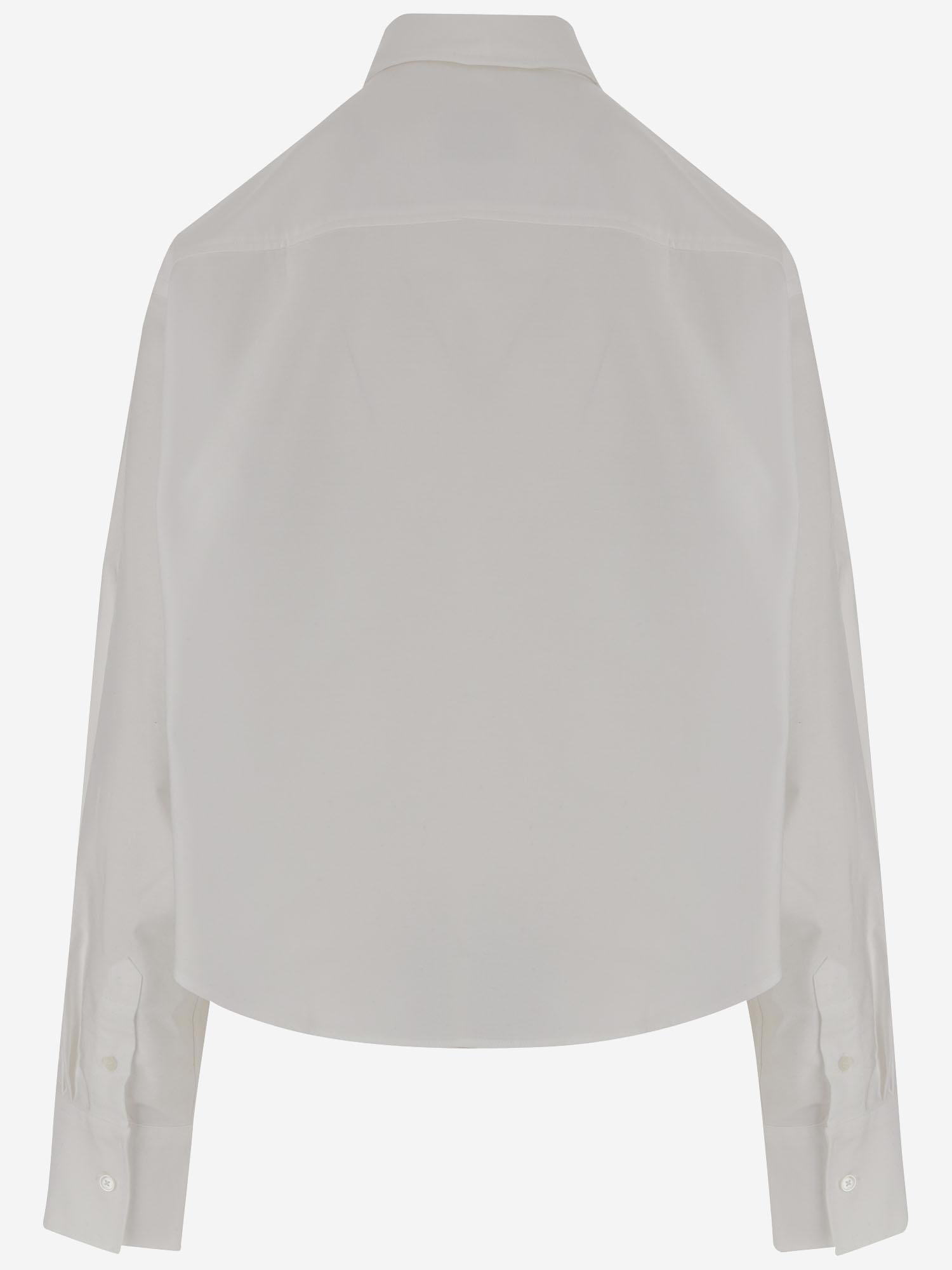 CAMICIA CROPPED IN COTONE FSH770CO0031 168 AMI 