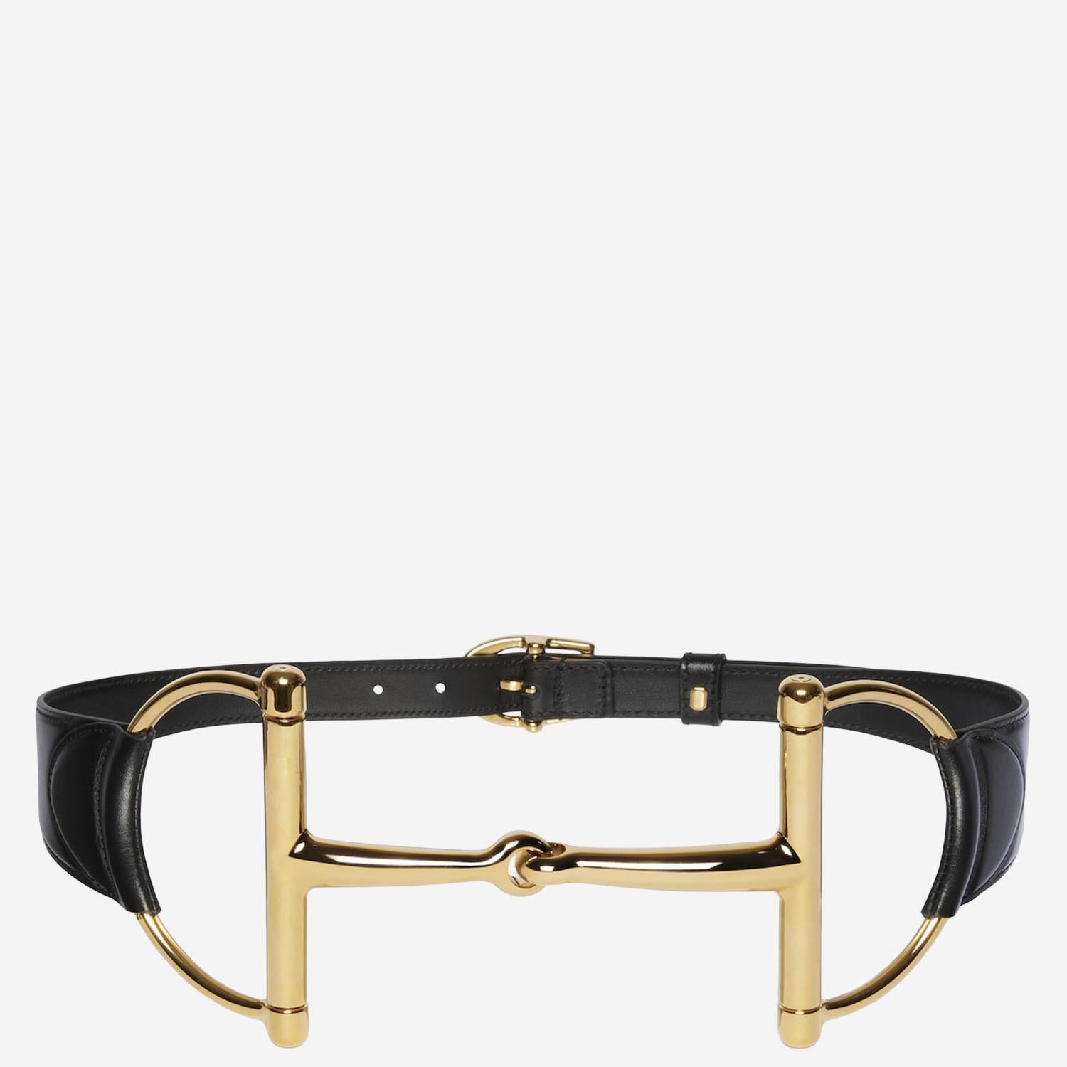 CINTURA AMPIA CON MORSETTO OVERSIZE 847106 0YA0G1000 GUCCI 